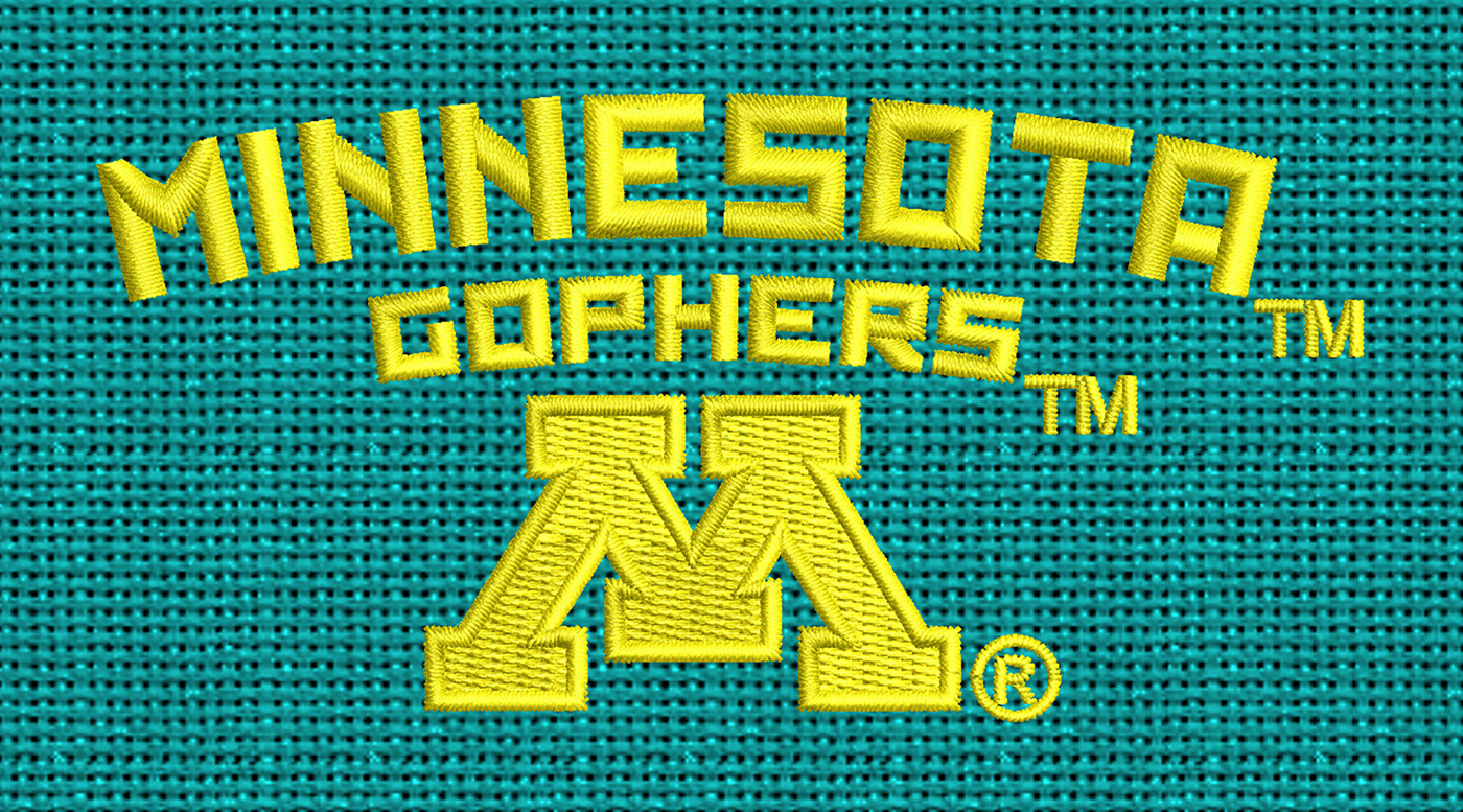 Minnesota Gophers Embroidery logo.