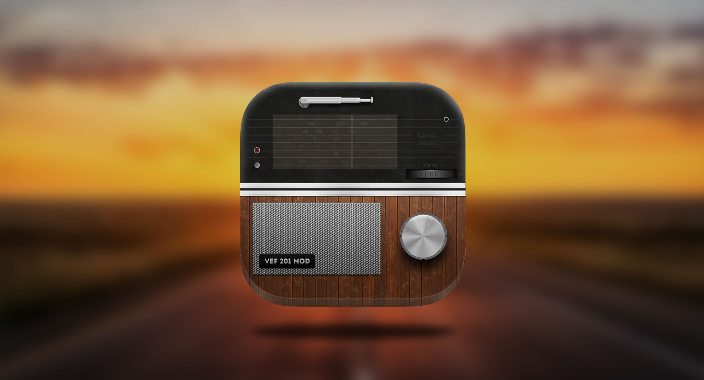 iphone Icon ios Radio design app UI ios6