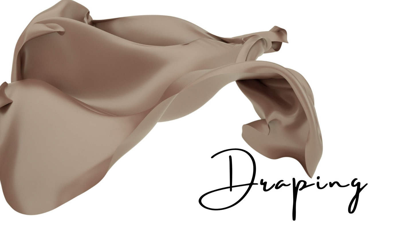 design drape draping Fashion  Moulage Pleating rushing