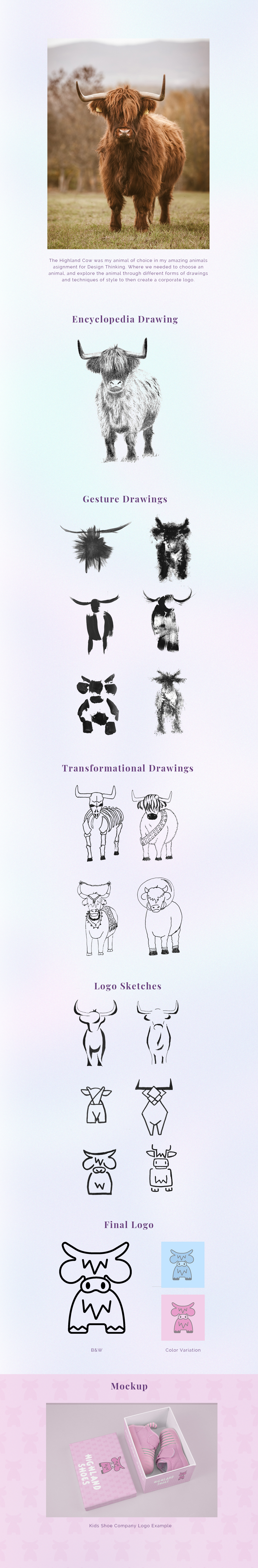 Brand Design Chewbacca cow Highland cow Logo Creation Logo Design logo process Logotype visual identity