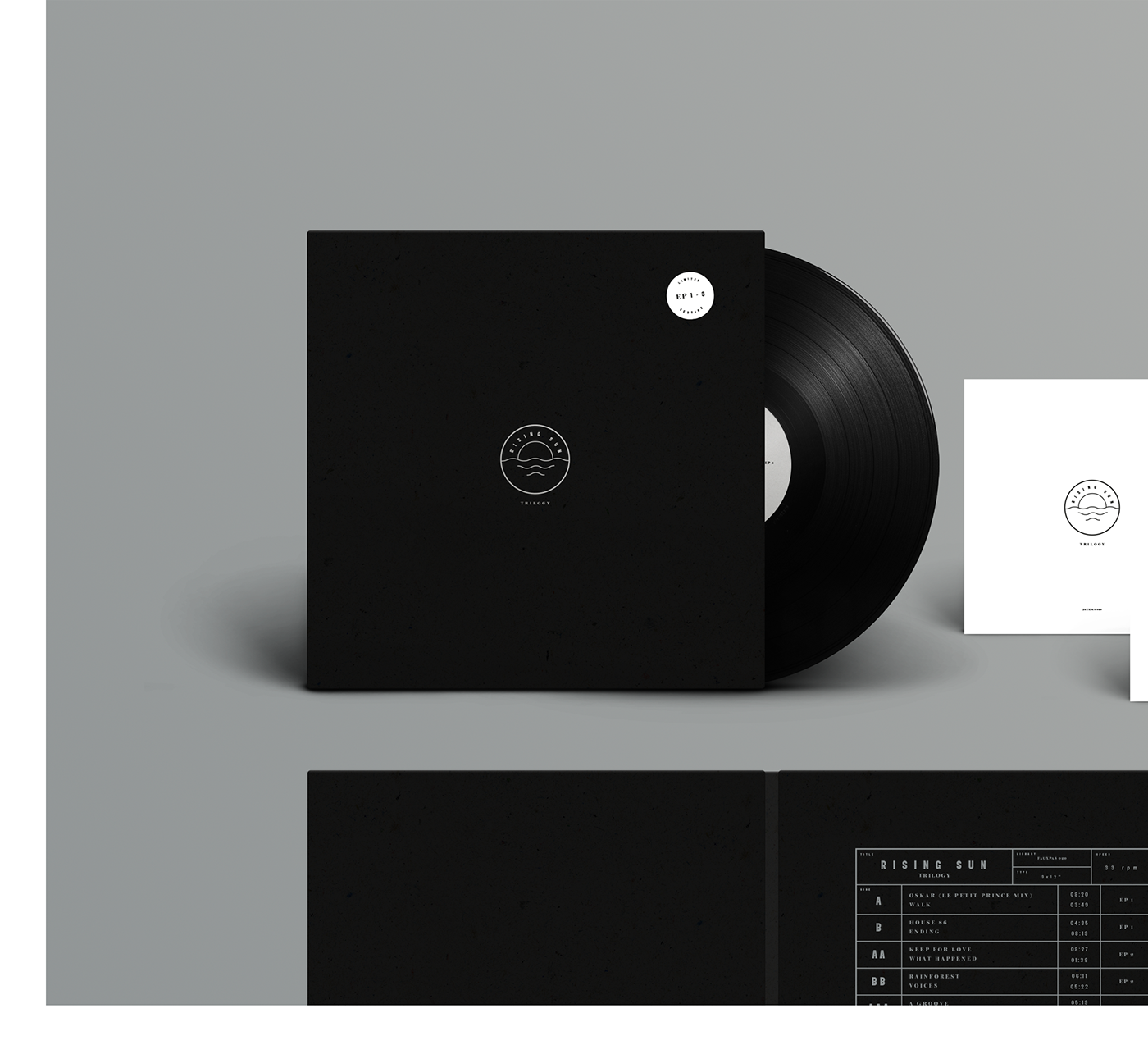 Fauxpas Musik Gatefold silver black Sun ep limited edition vinyl electronic music Ambient