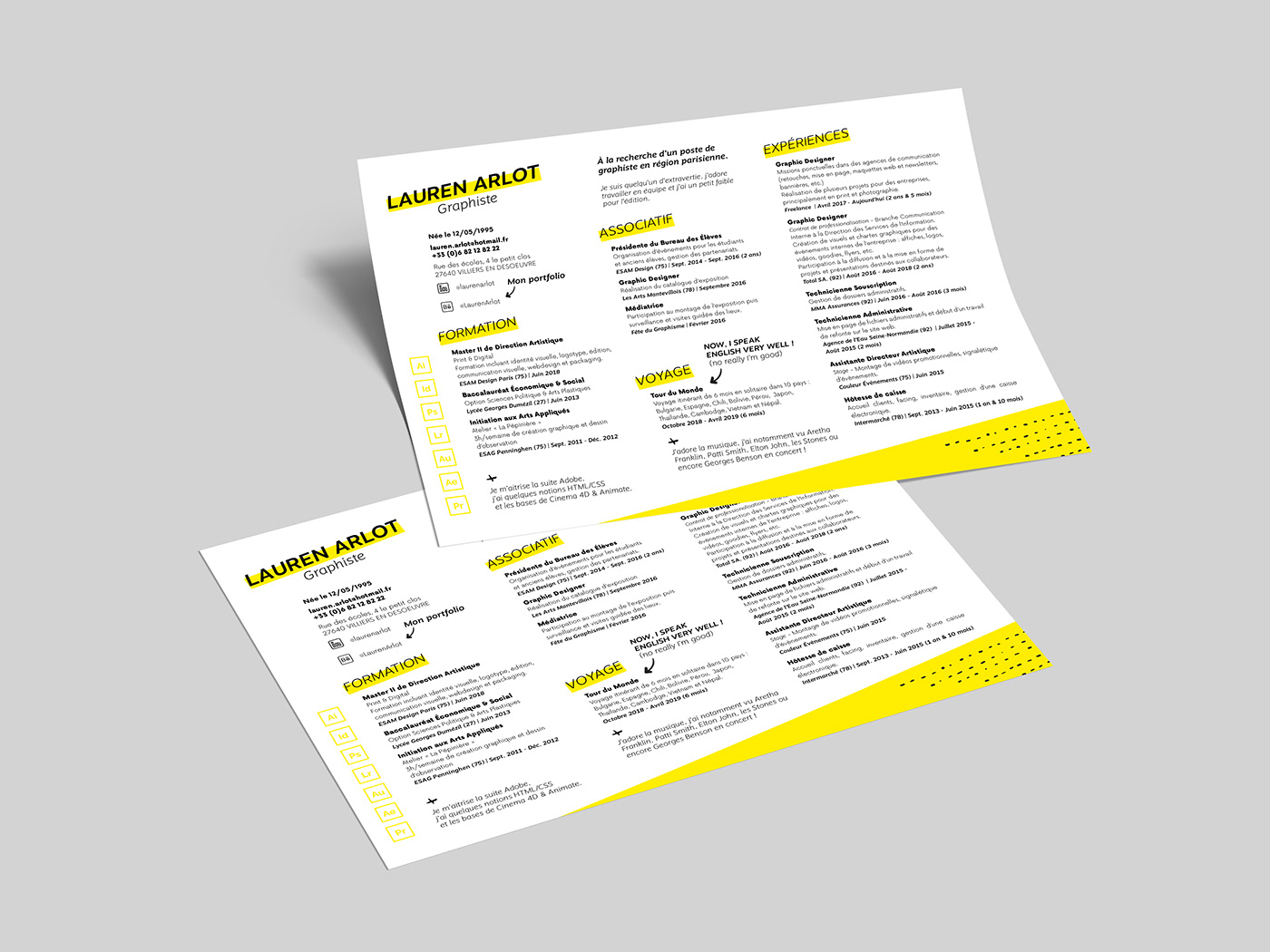 Resume InDesign free template
