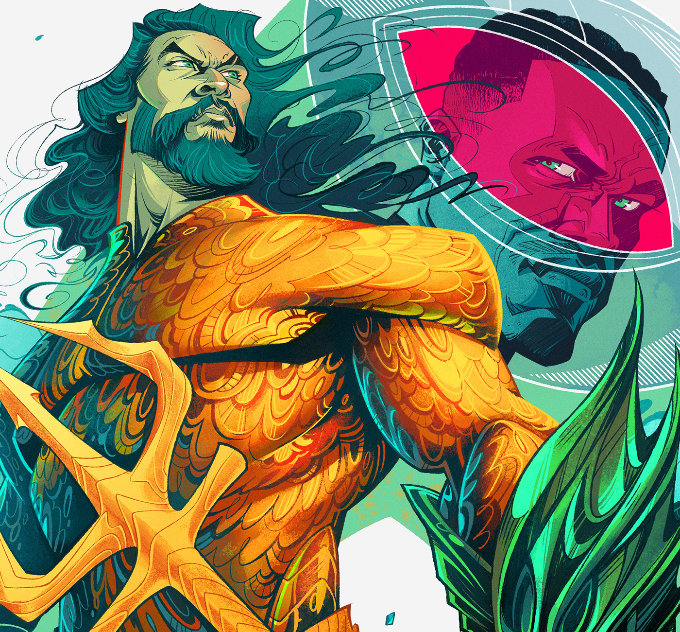 Aquaman dc warner bros artwork ILLUSTRATION  Digital Art  jason momoa poster Socialmedia justice league