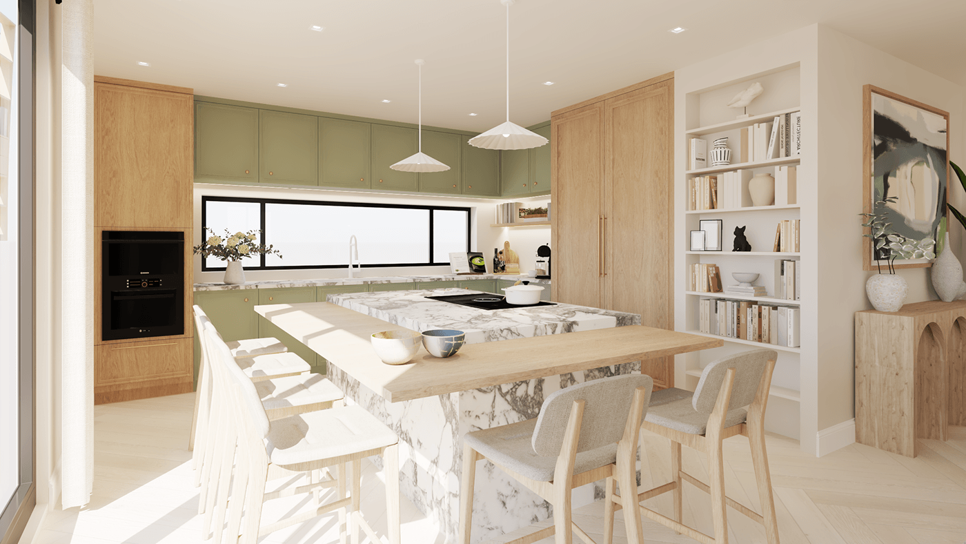 #Design #render #Visual Design #house #interior design #interior #3D #visualization  #kitchen