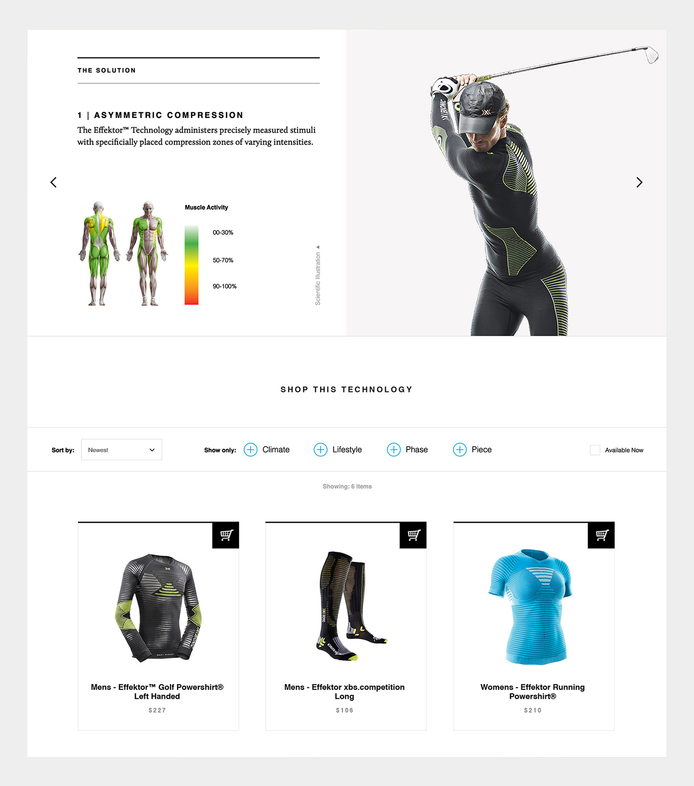 Web clean athletic Sportswear UI mobile ux