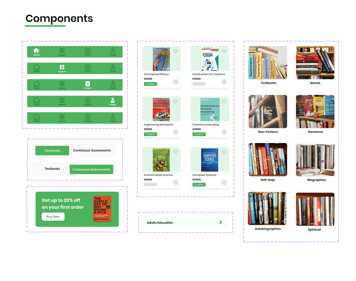 Education uiuxdesign product design  bookshop books CaseStudy Mobile app mobile design UI/UX BOokshop mobile app