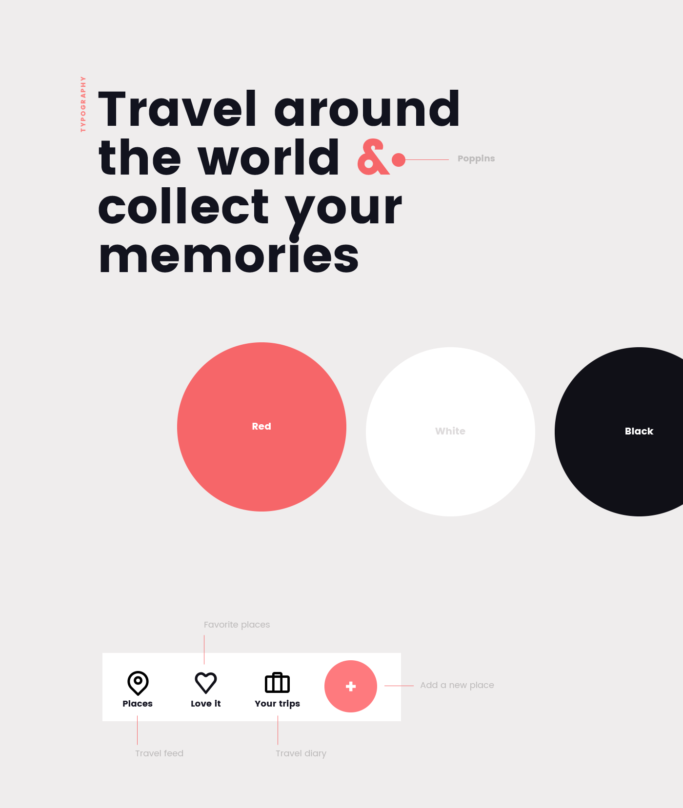Travel app UI ux mobile interaction user interface user experience