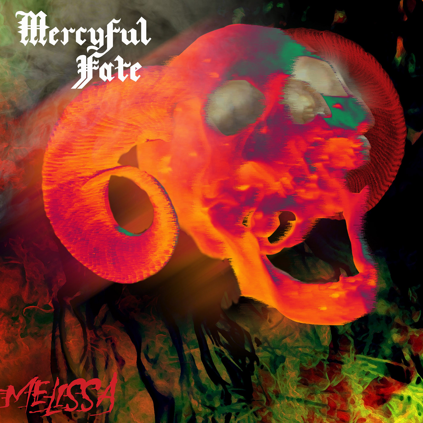 king diamond mercyful fate metal music Pochette de disque record sleeve design skull Cover Art