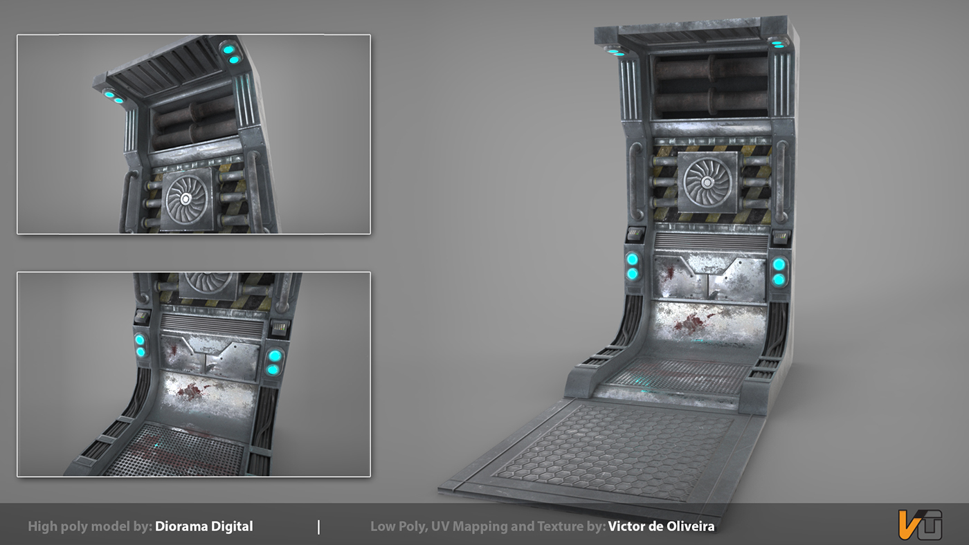 game asset game texture Sci Fi 3D model