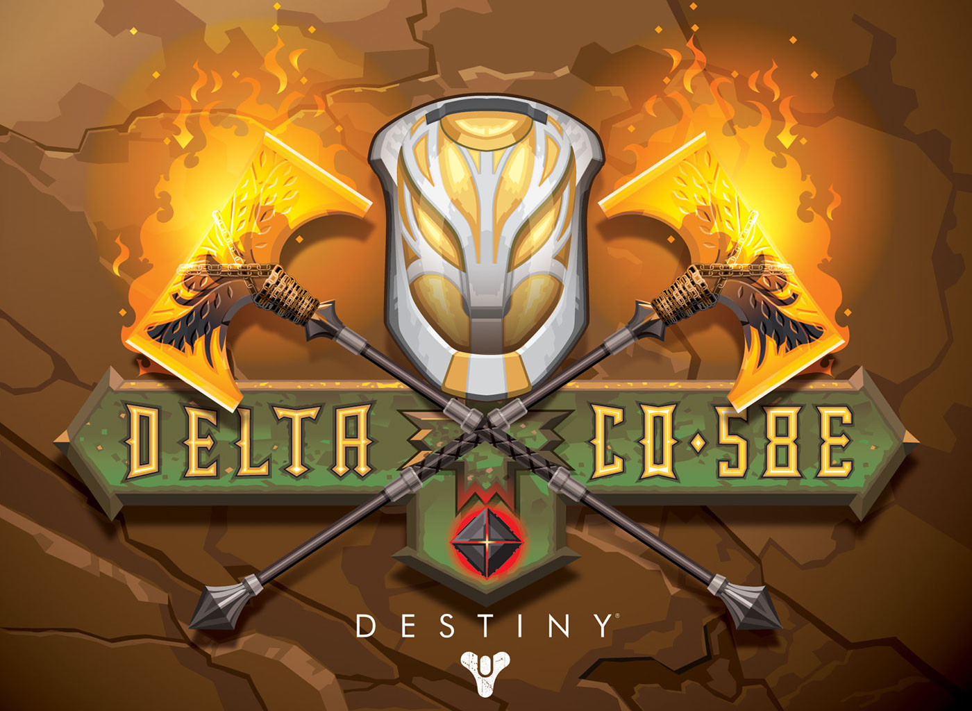 destiny video game Rise of Iron Illustrator 1st person shooter Bungie BATTLE AXE Helmet Siva
