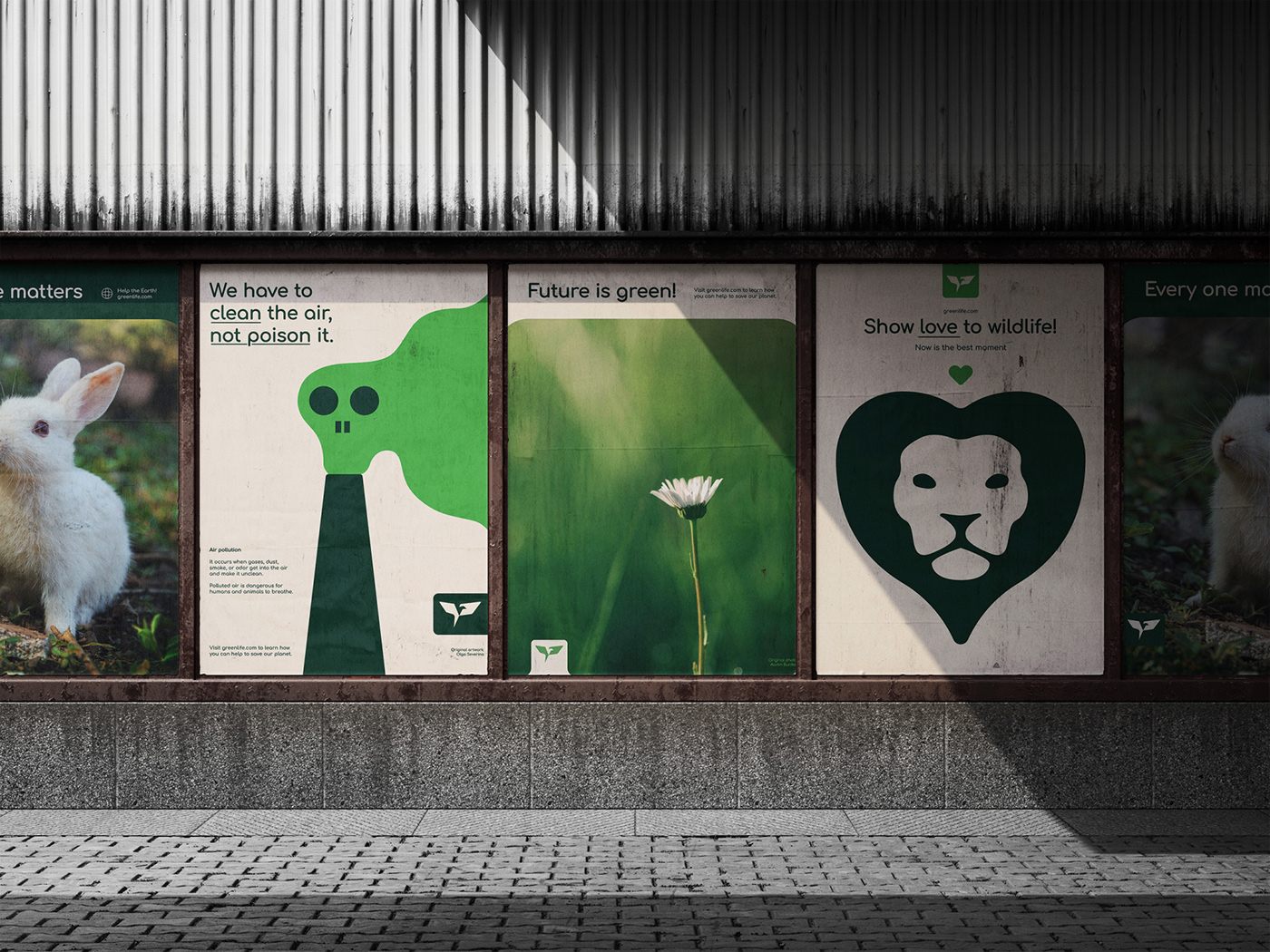 green Logo Design visual identity ecological branding  lifestyle Social media post Nature eco ecofriendly