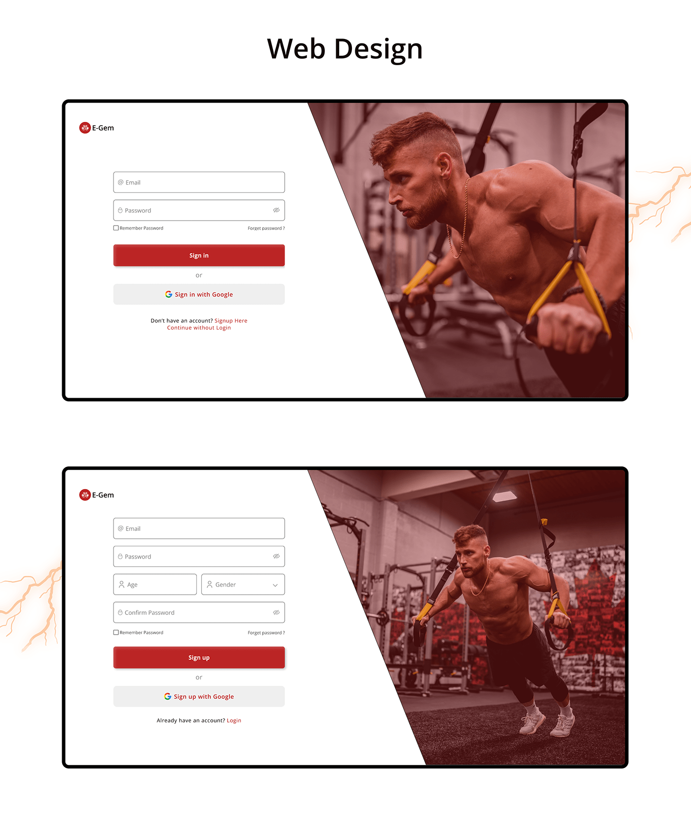 UI/UX Web Design  app design UI ui design graphic design  fitness app landing page design sports