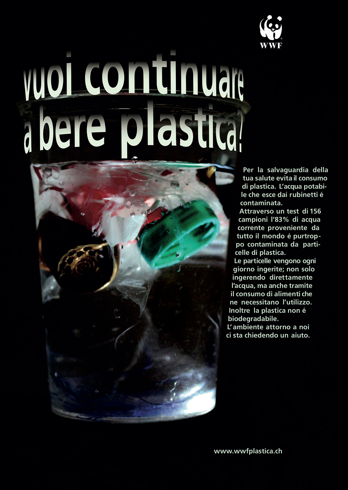 Ambientalismo ecologia Plastica poster Pronatura RIFIUTI