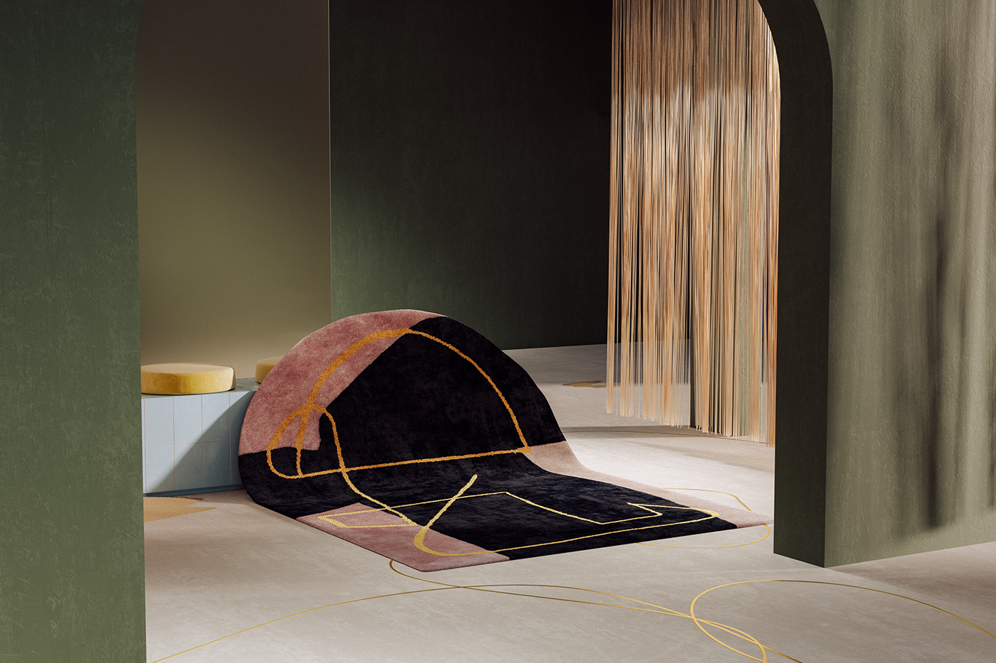 New York Alex Proba studio proba reisinger rugs explorations Interior set design 