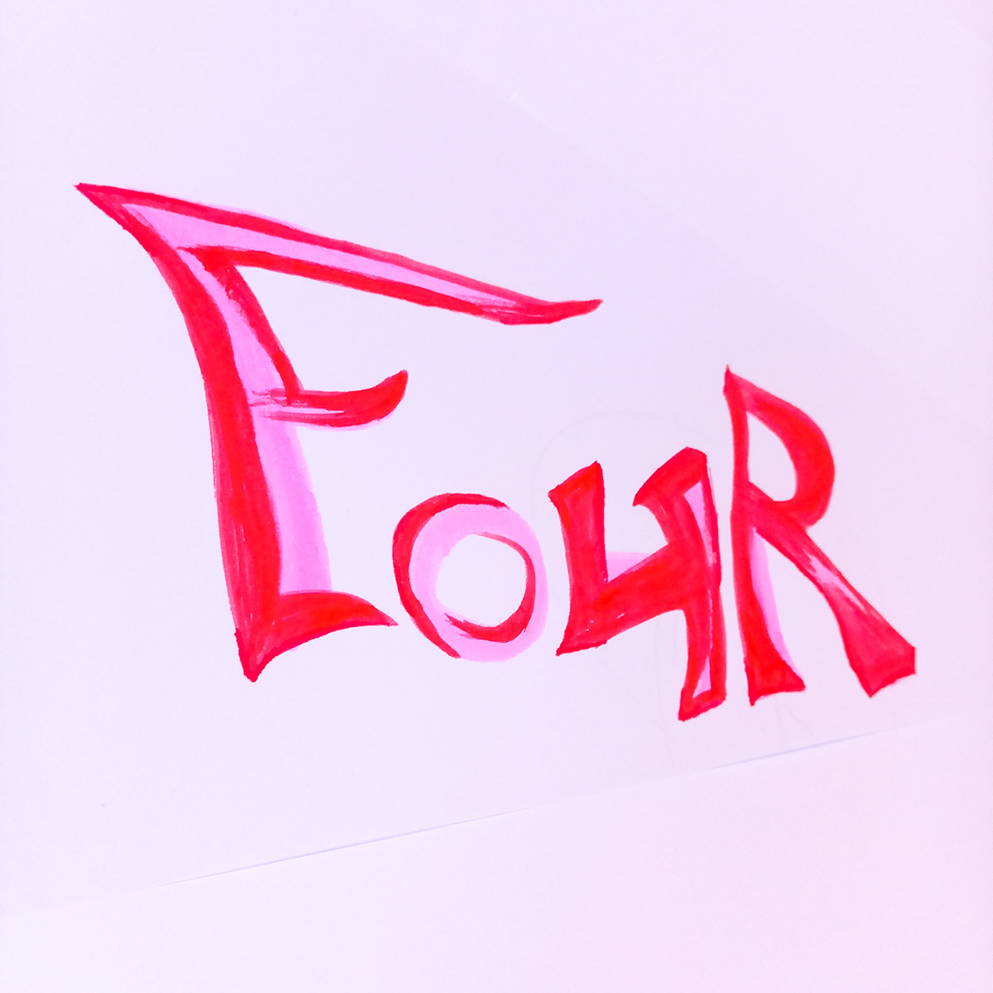 four type typography   Calligraphy   typo lettering 3DType 36daysoftype font 3dtypography
