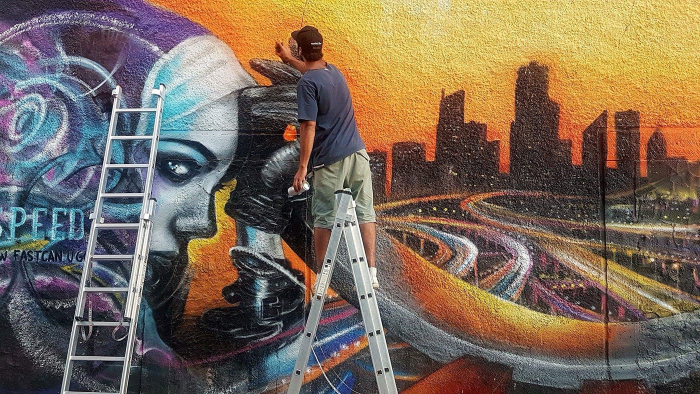 Graffiti streetart 3D Murals