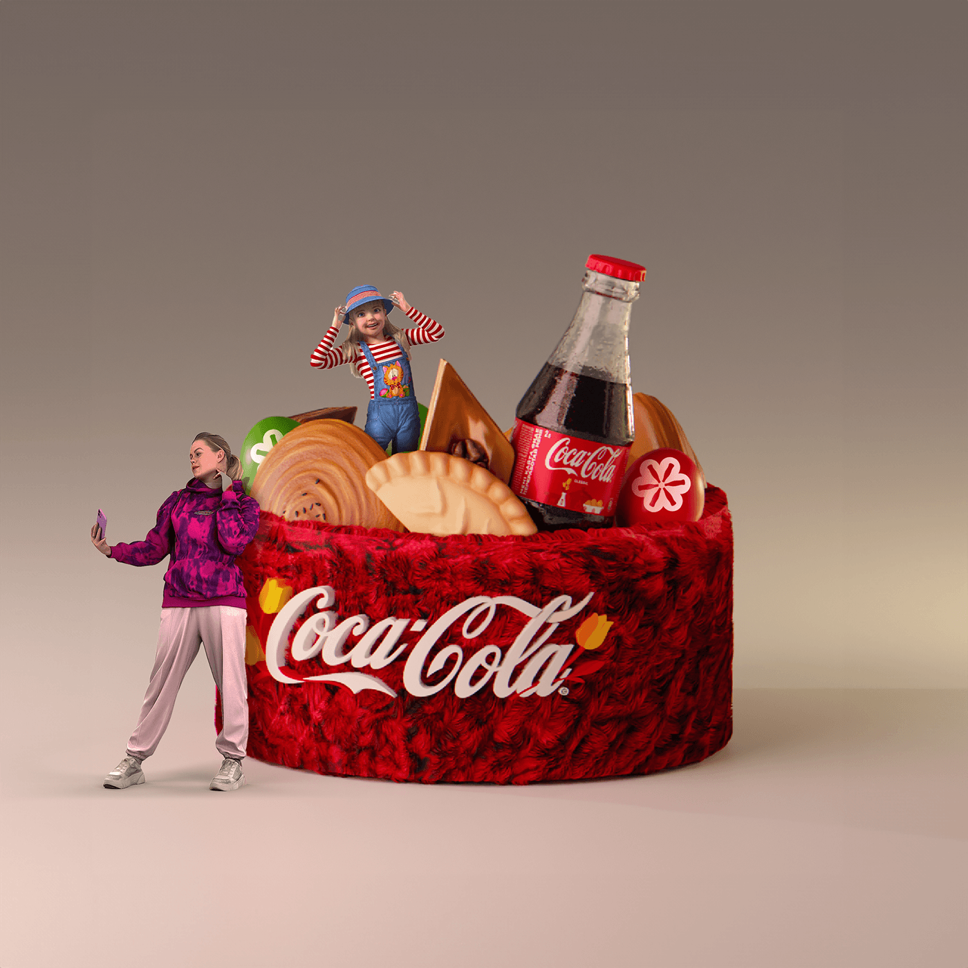 Coca-Cola Advertising  design Graphic Designer booth installation Exhibition  graphic design  branding 