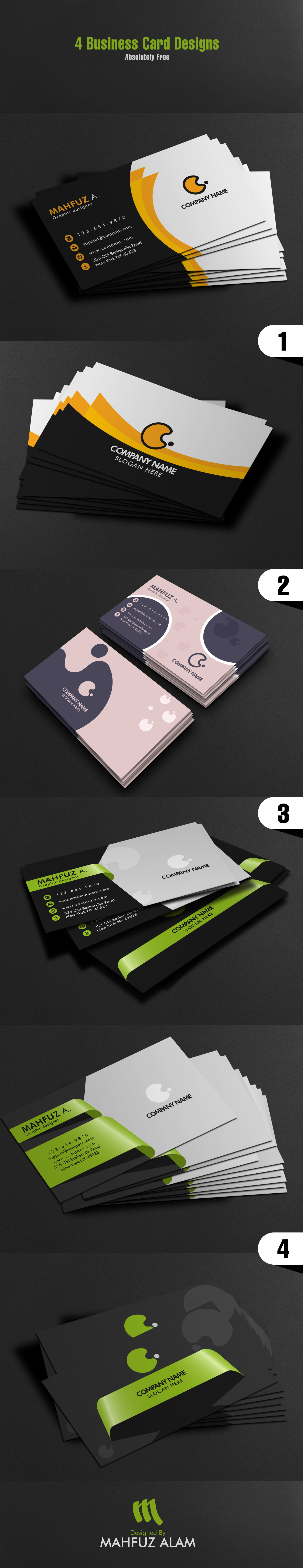 business card Mockup brand identity graphic design  psd file free design creative business card Modern Business Card Business card design Business card template
