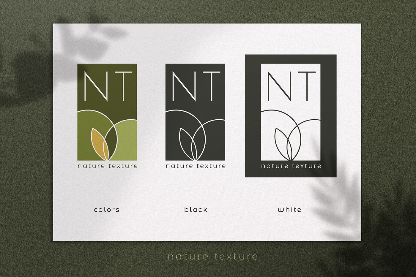 logo Nature branding  green texture forest leaf brandguide brandbook