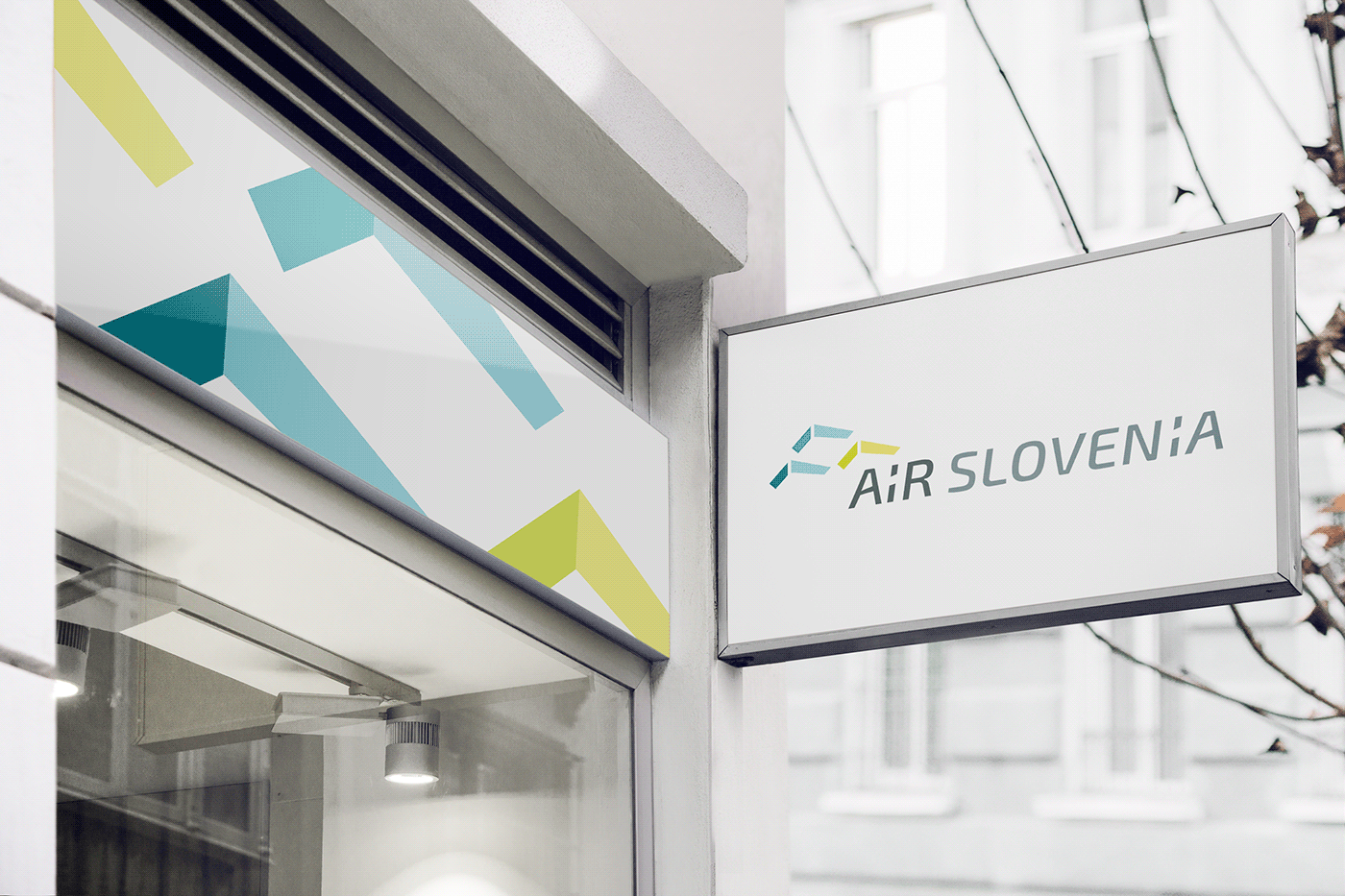 air brand branding  design logo plane slovenia
