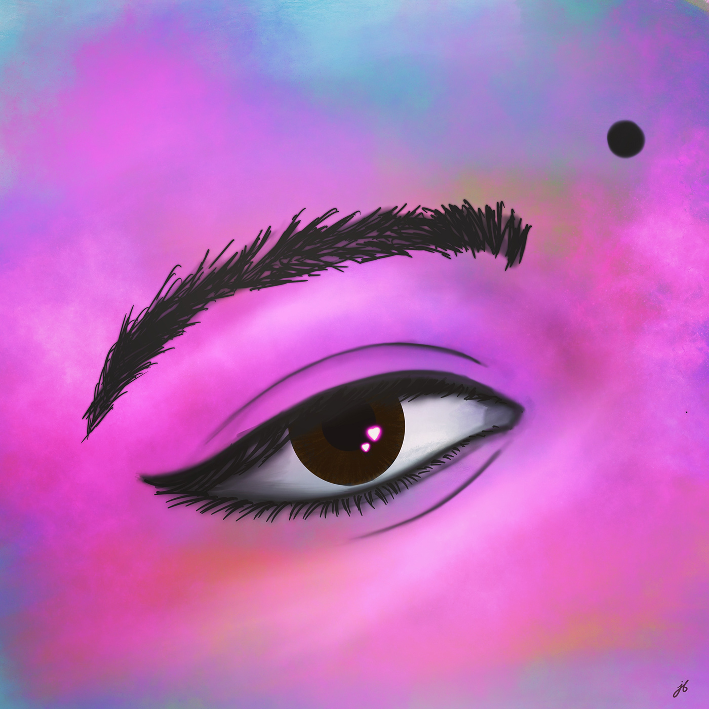 beautiful eyes Bundi colorful digitalart eyes ILLUSTRATION  indian girl Procreate