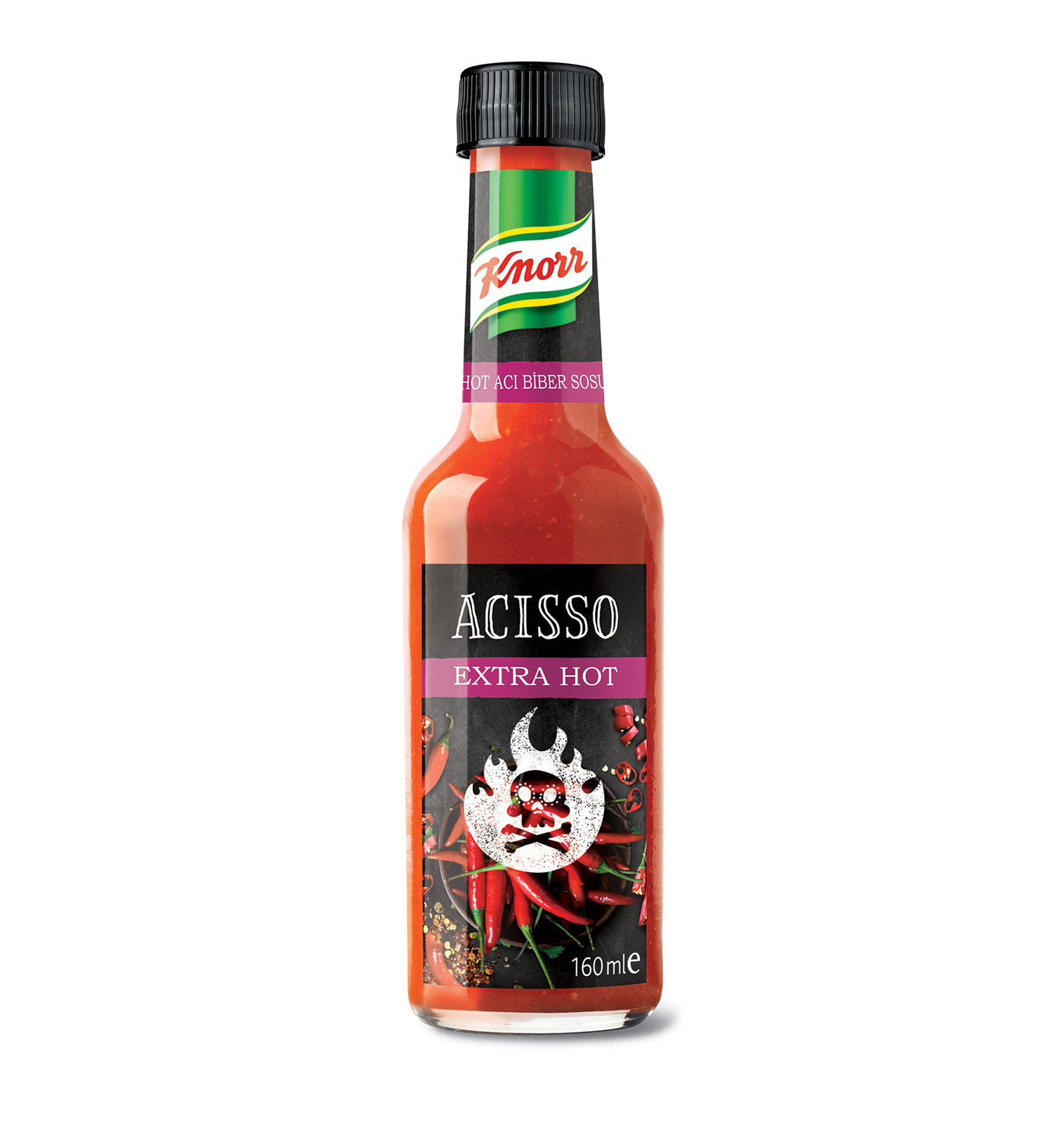 Knorr sauce Sos acisso pepper Hot red jalapegno exrta chalk