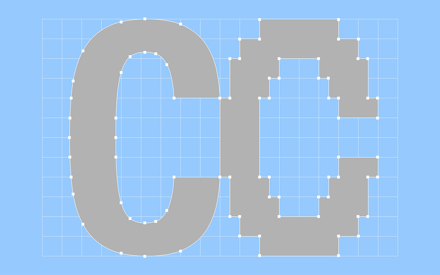 logo brand branding  identity Logotype symbol grid simple Mockup swiss