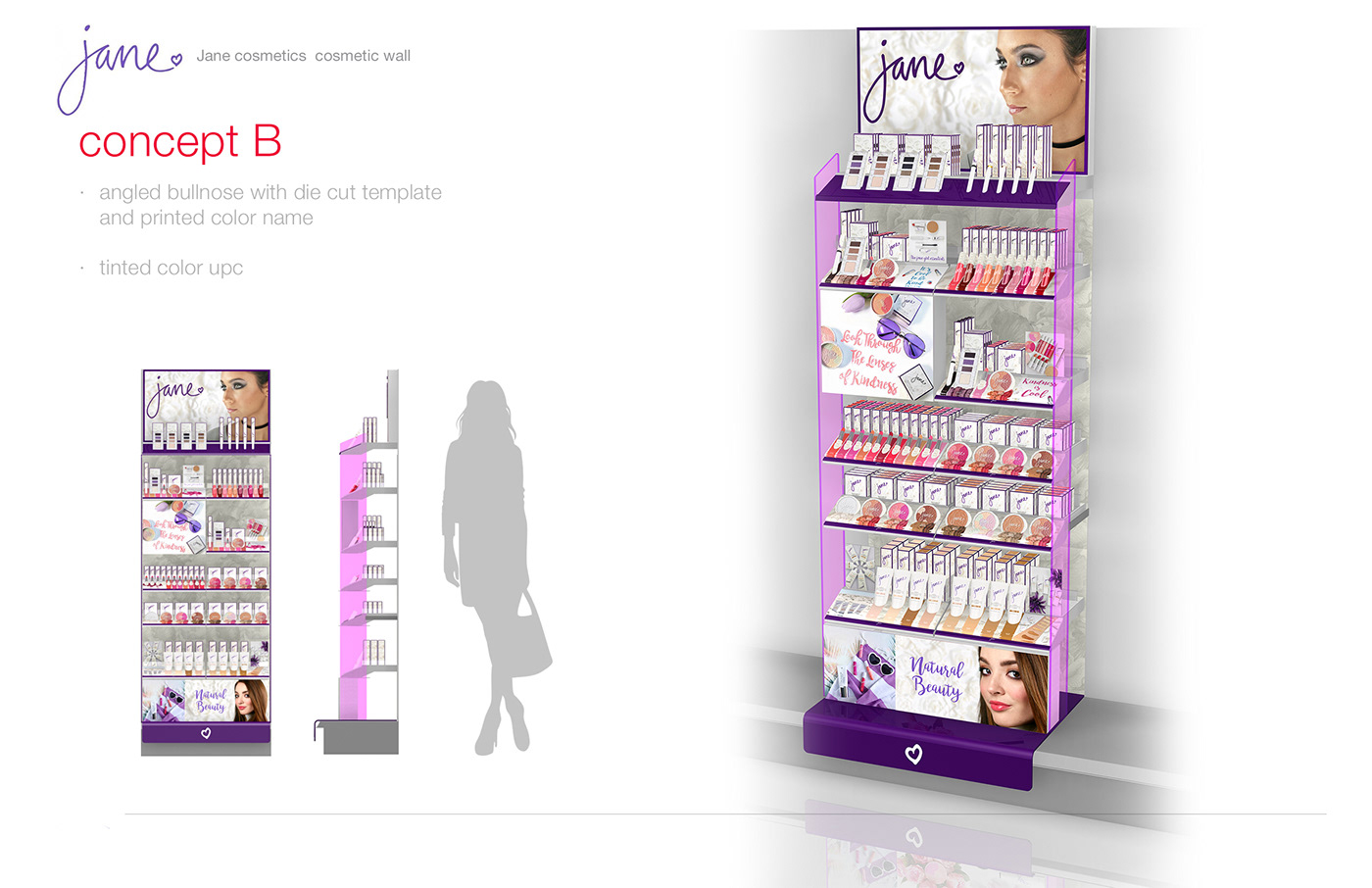 beauty wall cosmetics Cosmetics Display Display jane Jane Cosmetics pop POP Displays Ro Olvera rodrigo olvera