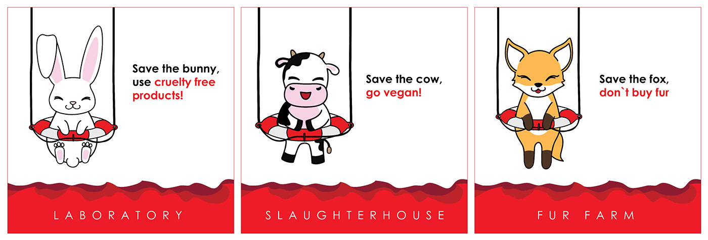 paperbag antifur antimeat vegan animal testing campaign meat animals Cruelty Free instagram