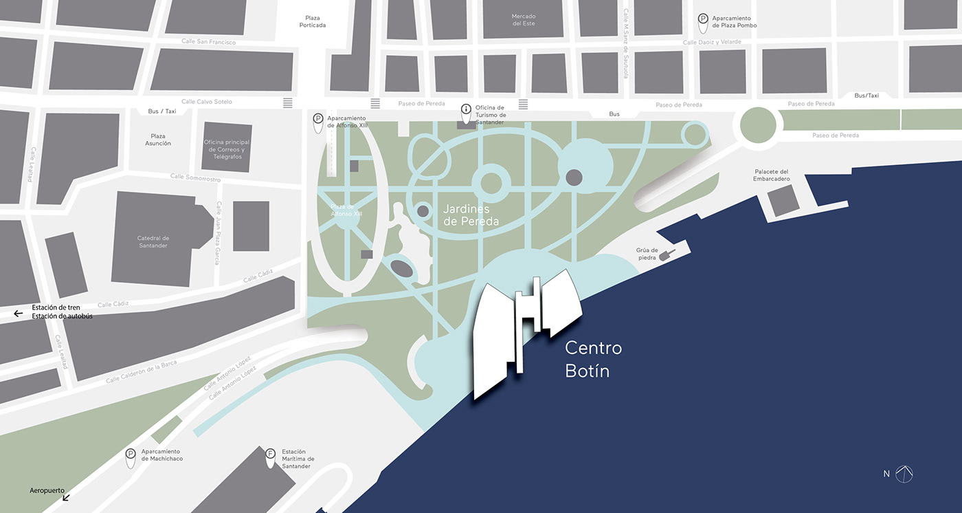 Centro Botín Signage Point of Reference Jeffrey Ludlow Renzo Piano santander