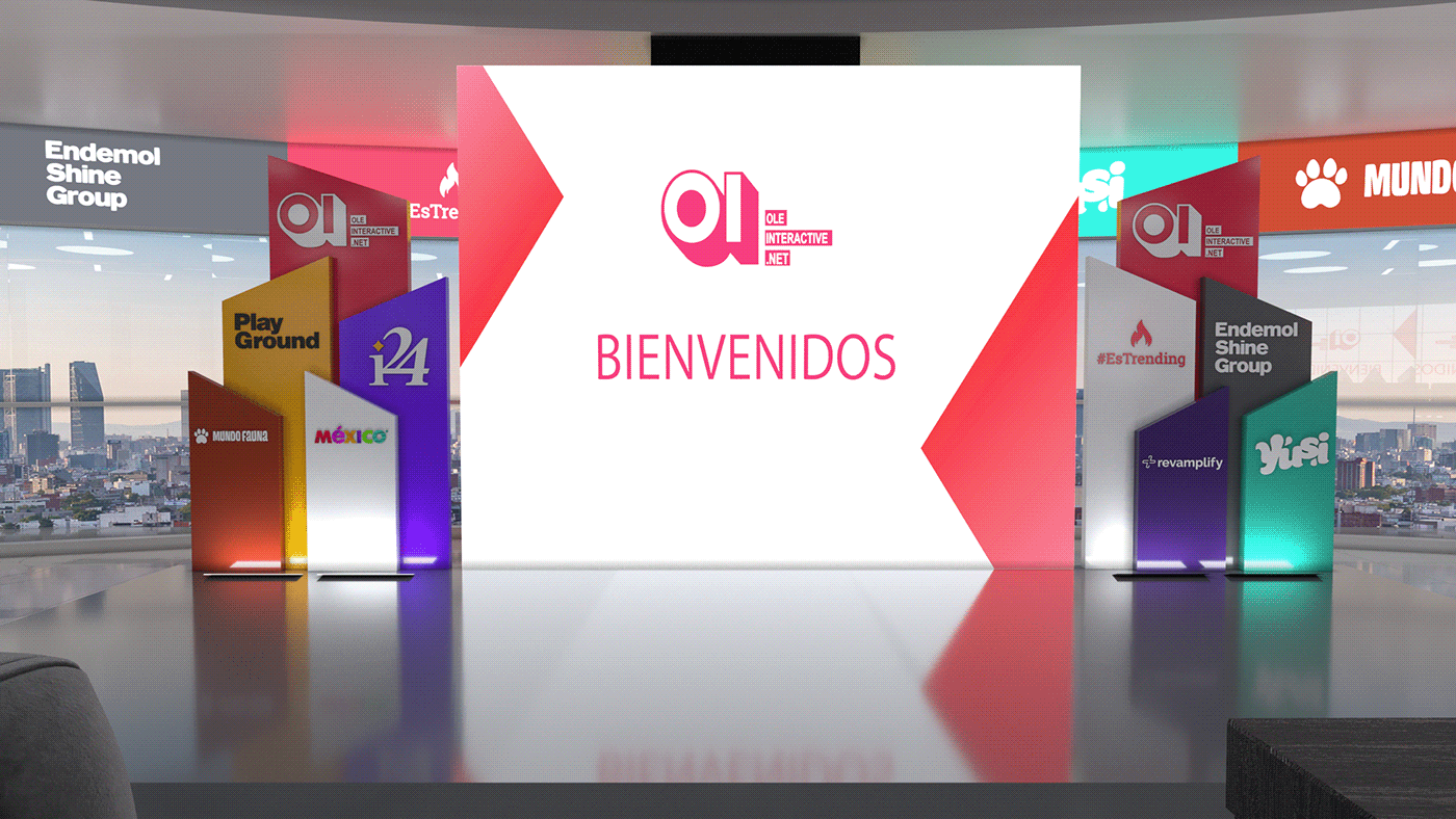 expo OLED TV Play Ground 3ds max Render endemol i24news UP FRONT WTC Mexico yusi