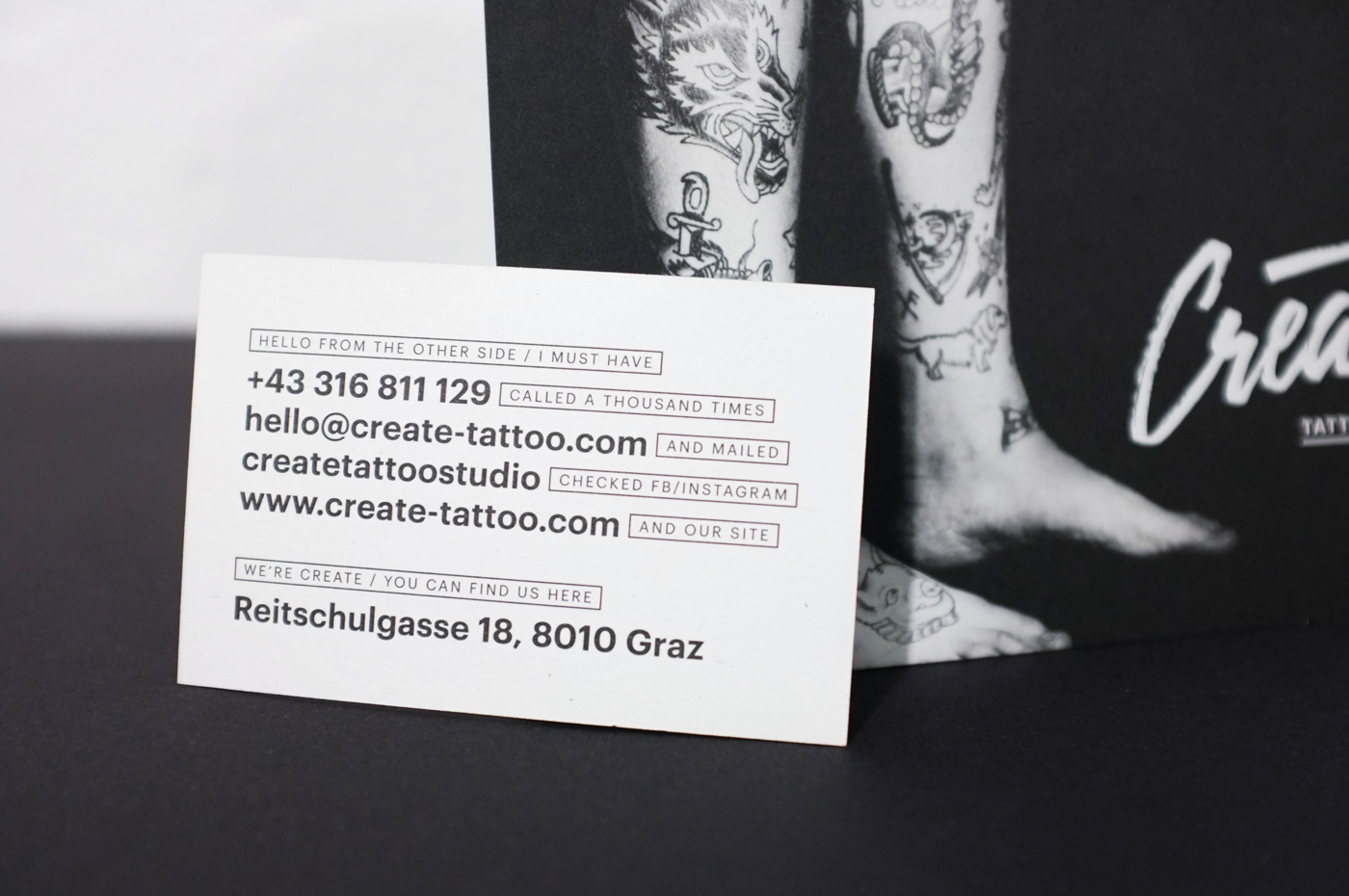 branding  design Corporate Design tattoos art studio Space  lettering Handlettering