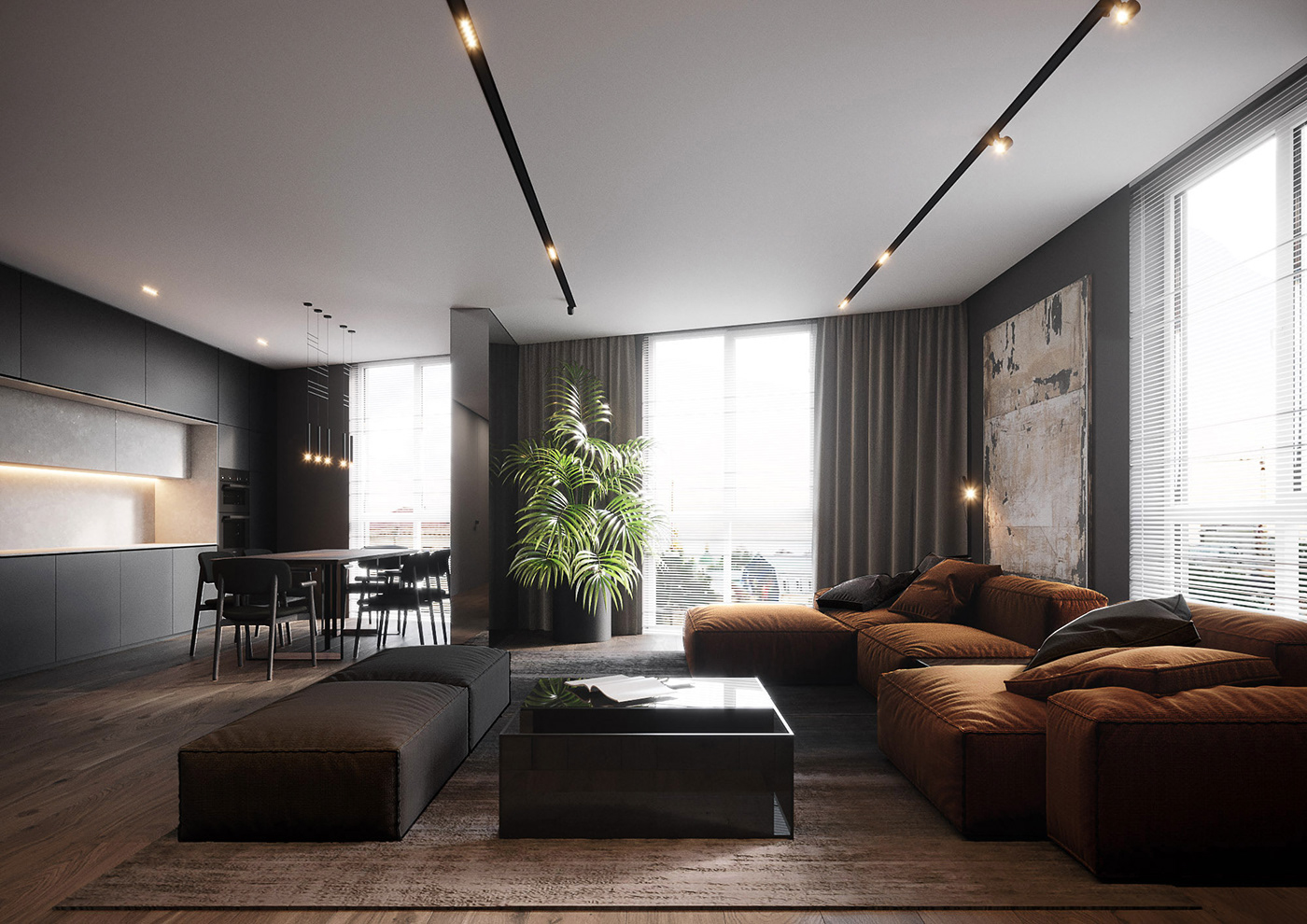 design architecture 3dsmax Interior apartment flat designer corona Render world