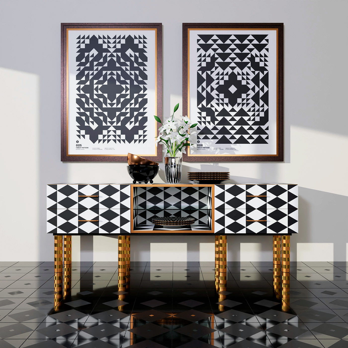 Amuki furniture graphic design  modulartype pattern patternfont poster sudtipos tinkuy typography  