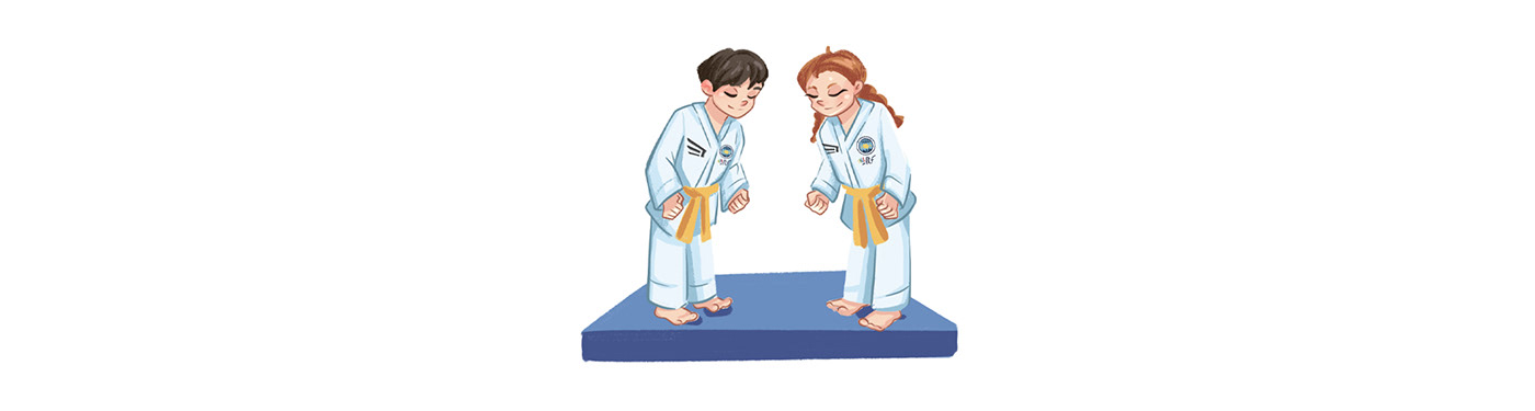 Dairy notebook kids illustration children's book Picture book cartoon kidlit sport taekwondo emotions