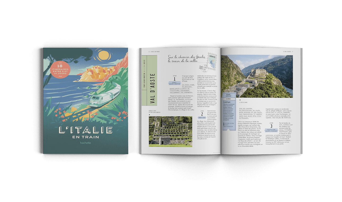 edition graphisme print InDesign hachette Tourisme mise en page