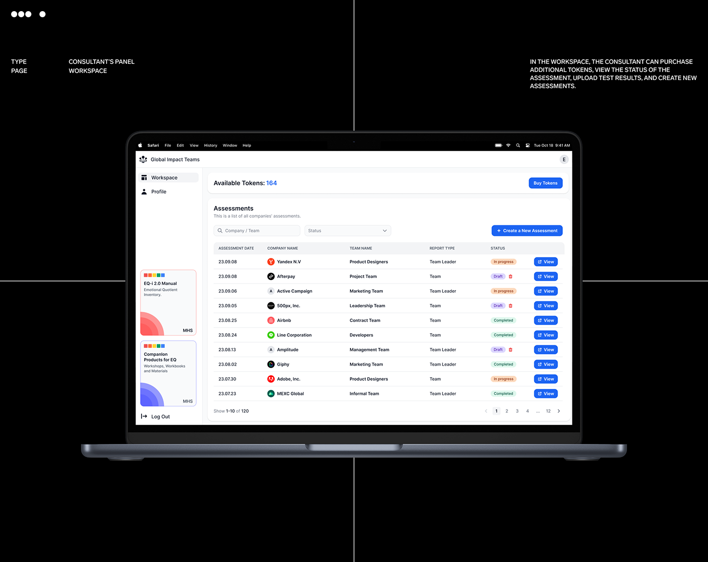 admin dashboard Figma Platform psychology testing UI/UX user experience user interface Web Design