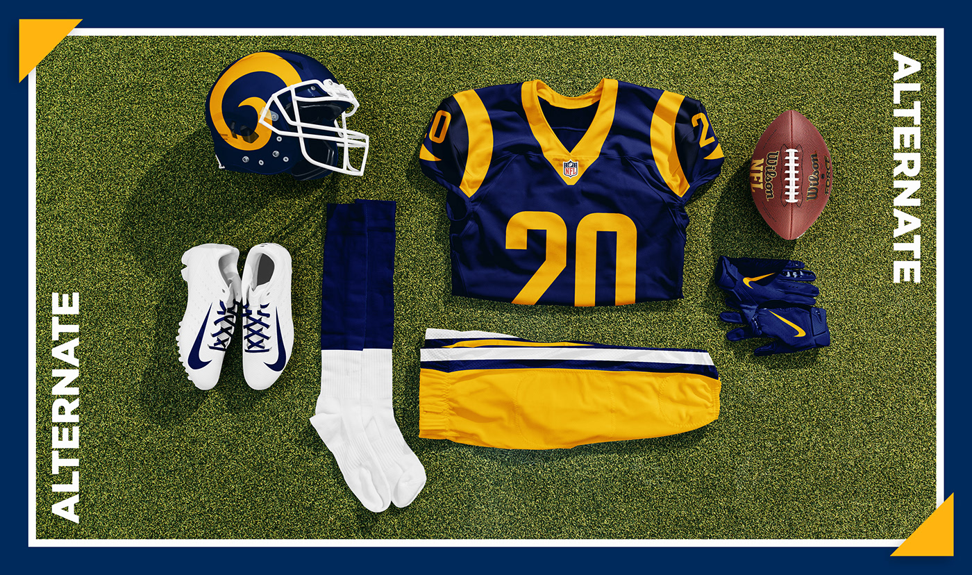 Los Angeles Rams LA Rams rams uniform redesign uniform design NFL design  football uniform Los Angeles