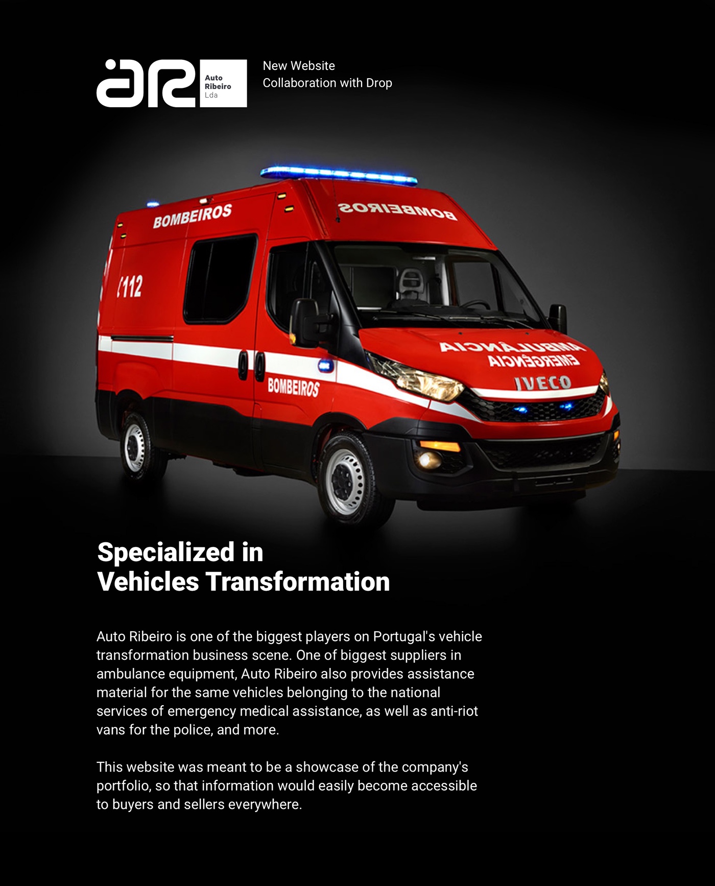 Website Ambulances Cars auto ribeiro Vehicle Transformation