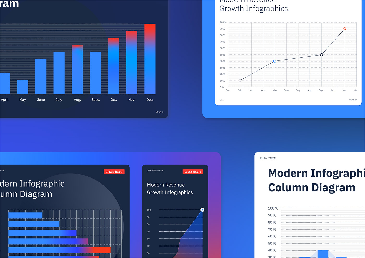 adobe stock business colorful infographics UI ux visual design Web