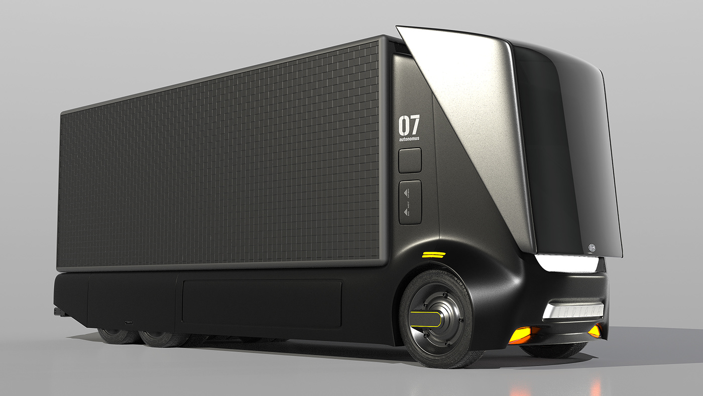 Automotive design concept concept car electric Electric Car industrial design  Truck Vehicle Autonomous Autonomous vehicle