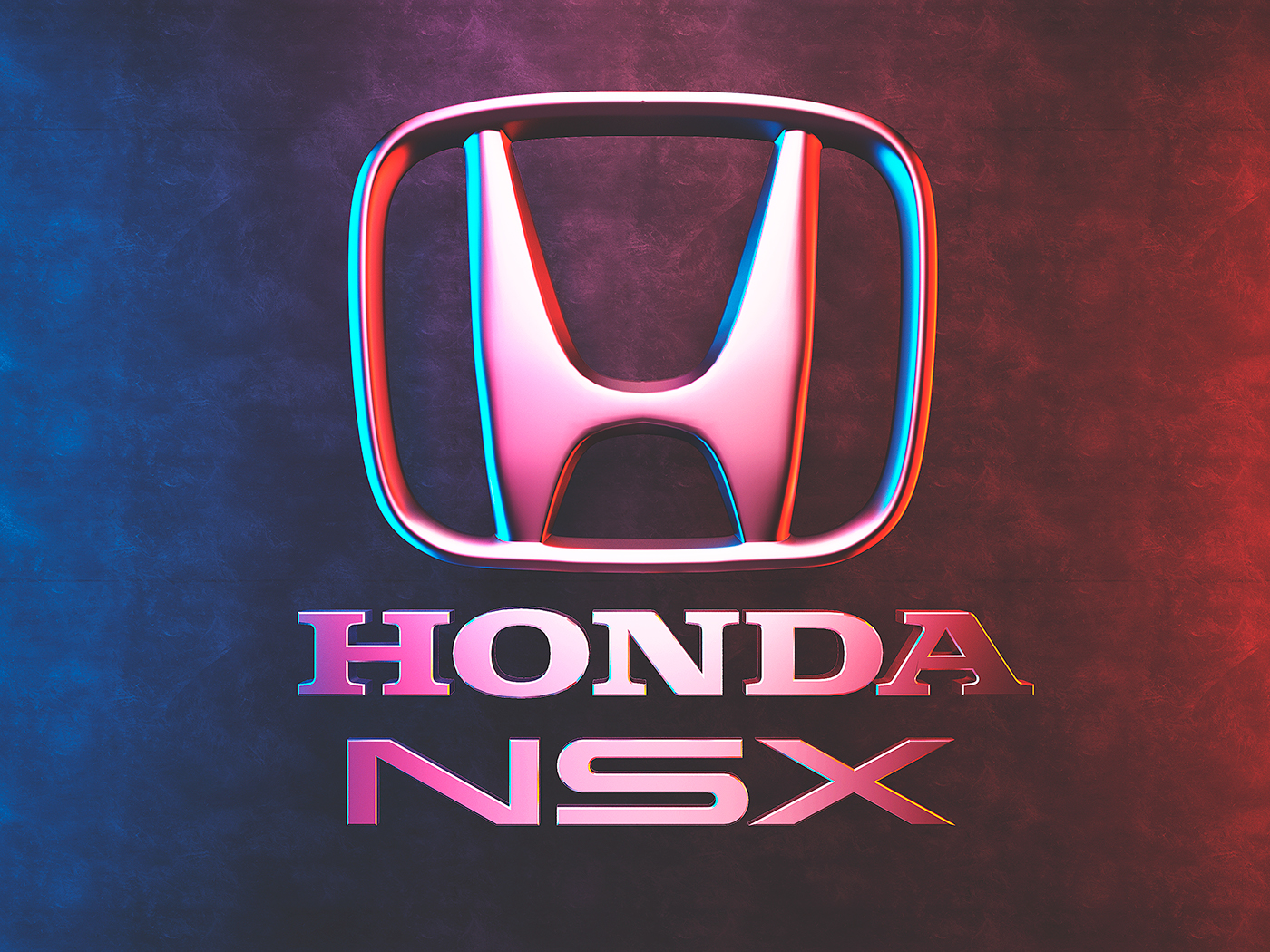 car Honda nsx hondansx 3D rendering photoshop personal