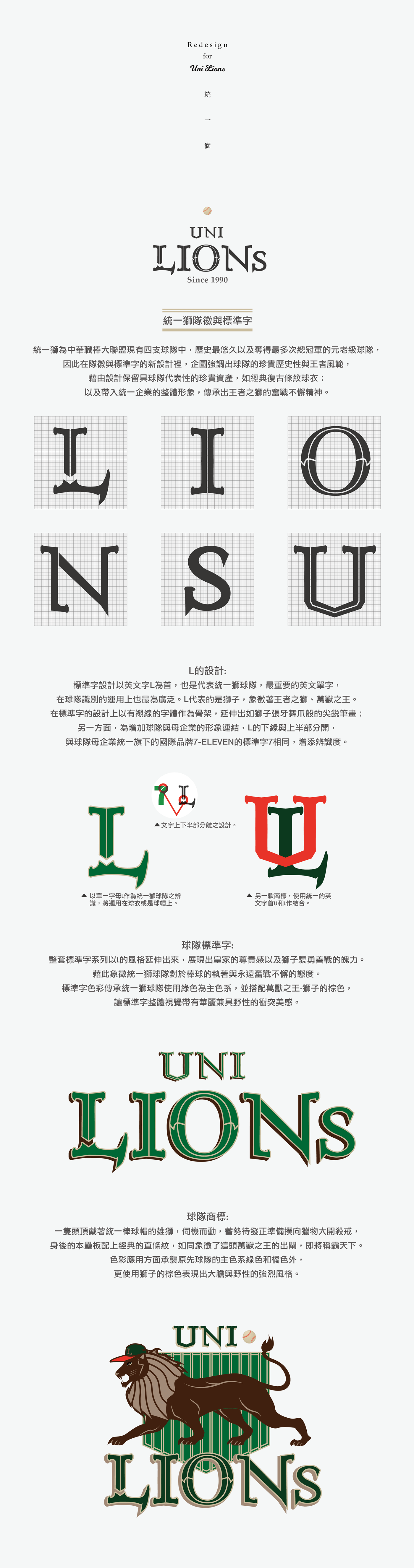 uni lions cpbl baseball team Mascot lion sports redesign taiwan world logo mac uniform letter badge