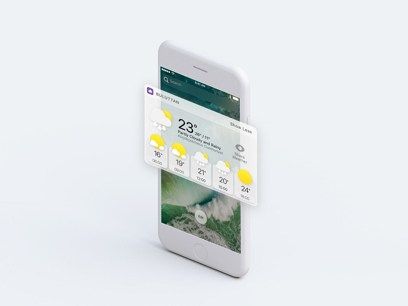 weather app icons UI/UX Design iphone