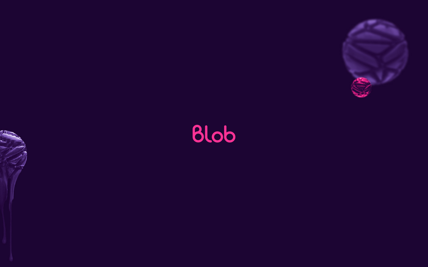 logo blob media identity corporate brand purple motion magenta Dynamic Website stationary