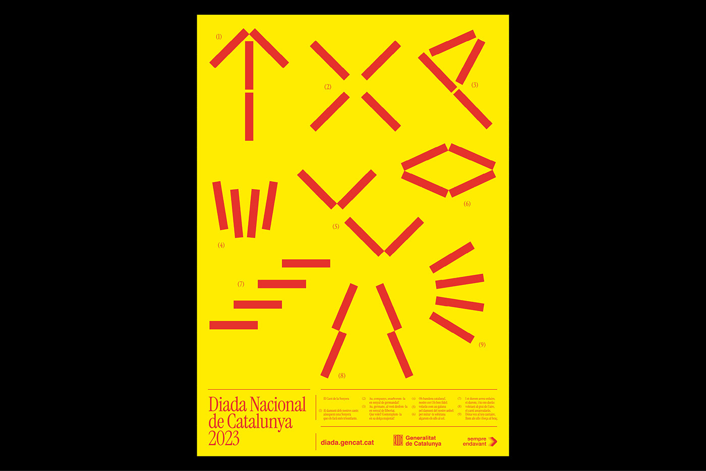 barcelona Cataluña catalunya catalonia festive campaing identity poster visual identity diada