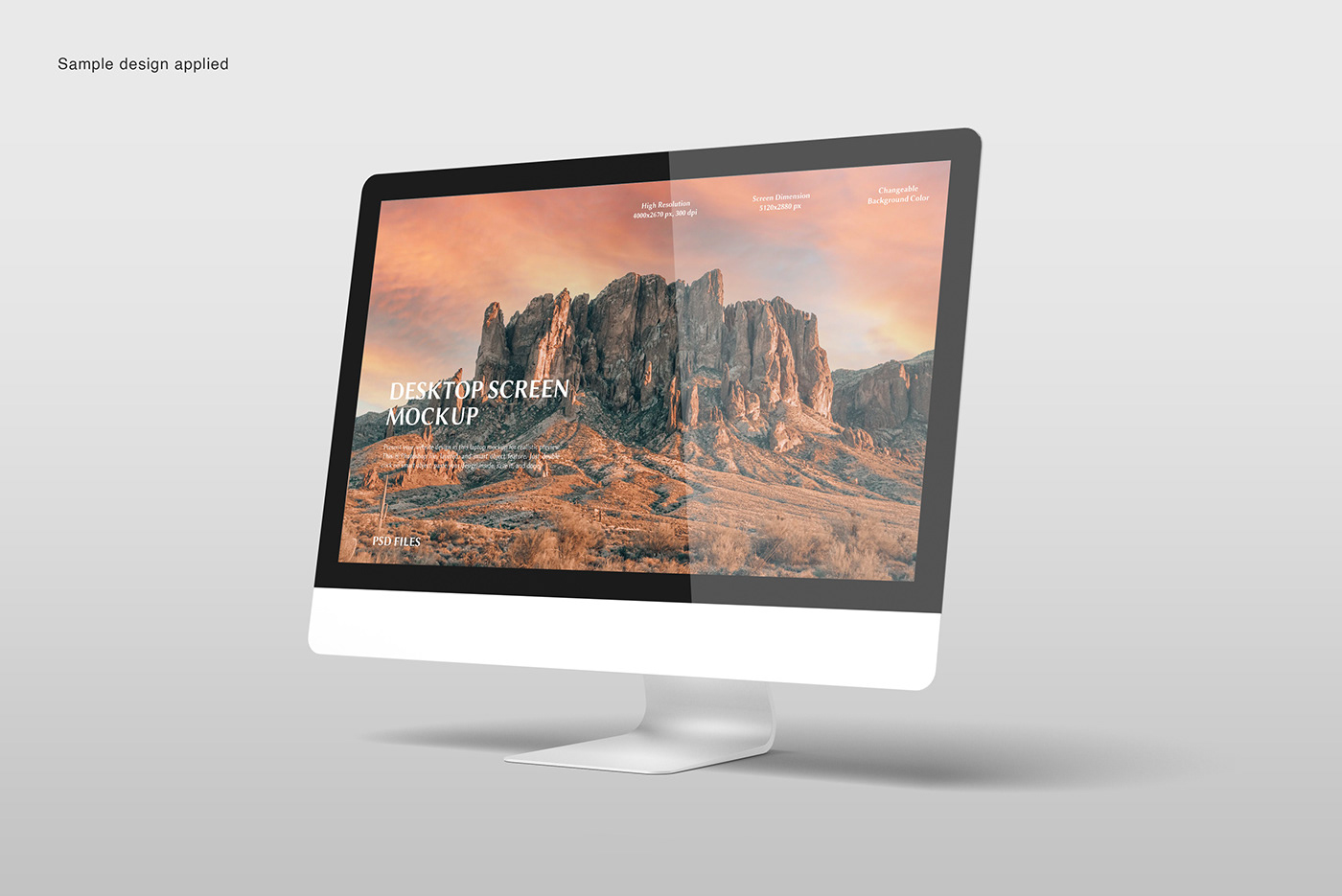 Advertising  brand identity Computer design desktop iMac Mockup modern product screen