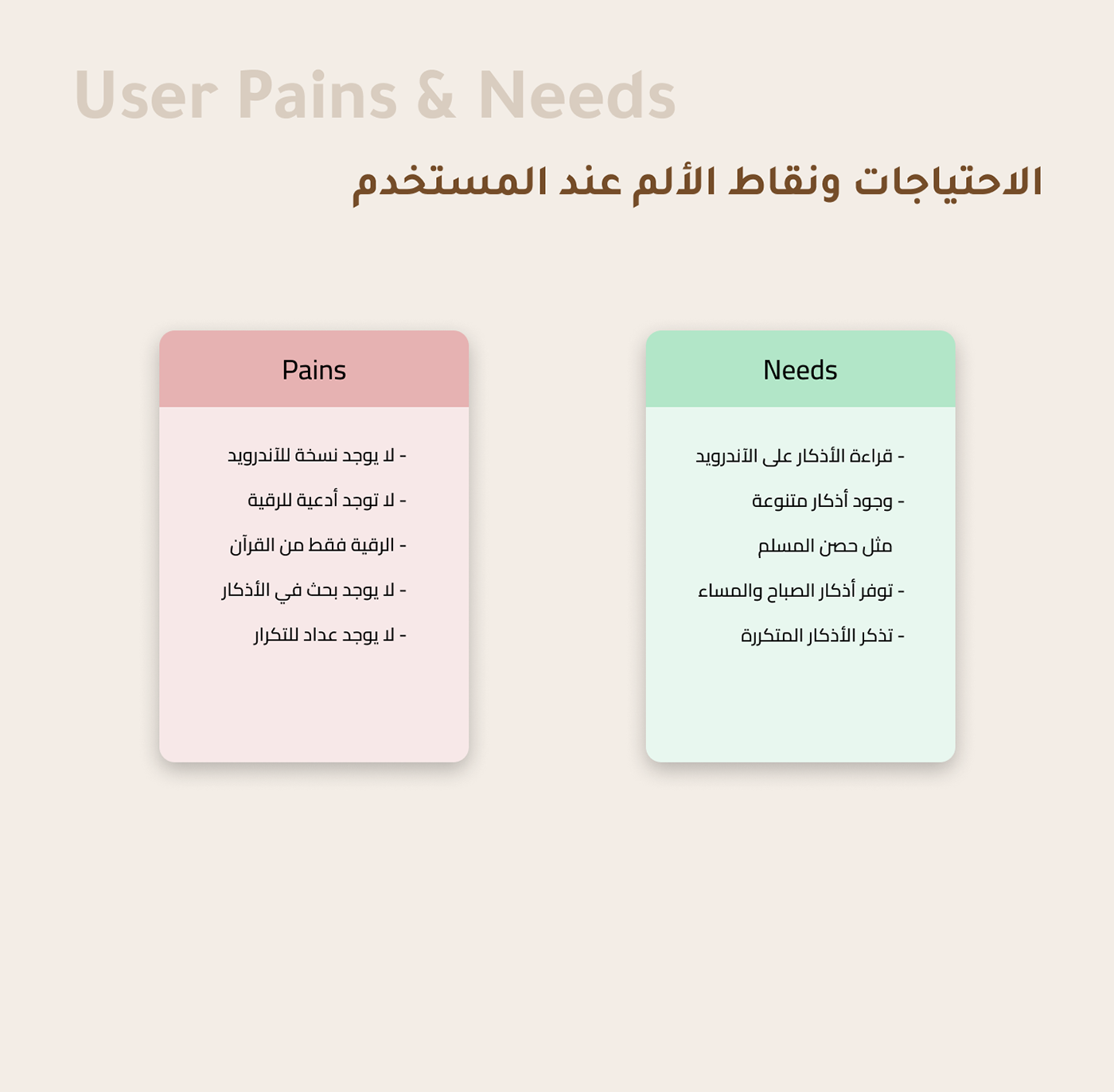arabic UI/UX ux UX design Web Design  Website أذكار تجربة المستخدم