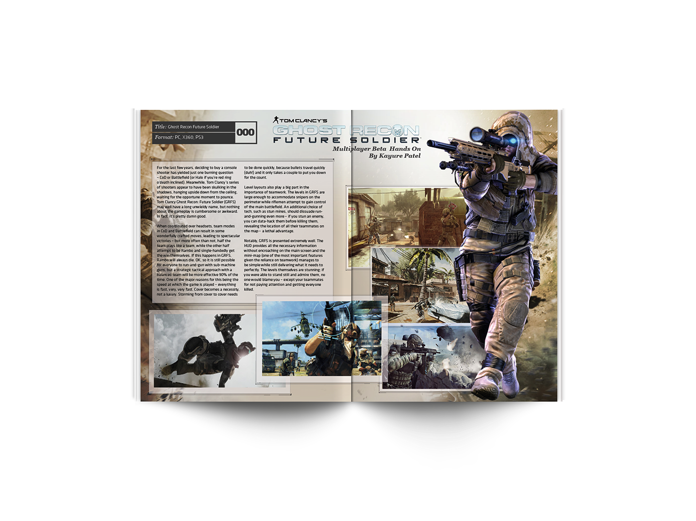 magazine editorial design video Games