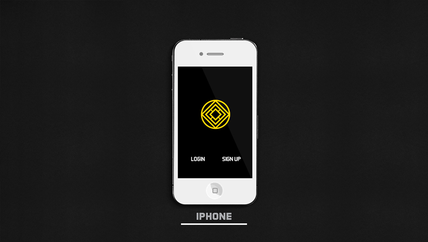XANOH   yojimbo brand logo self Project security gold White black Mockup app